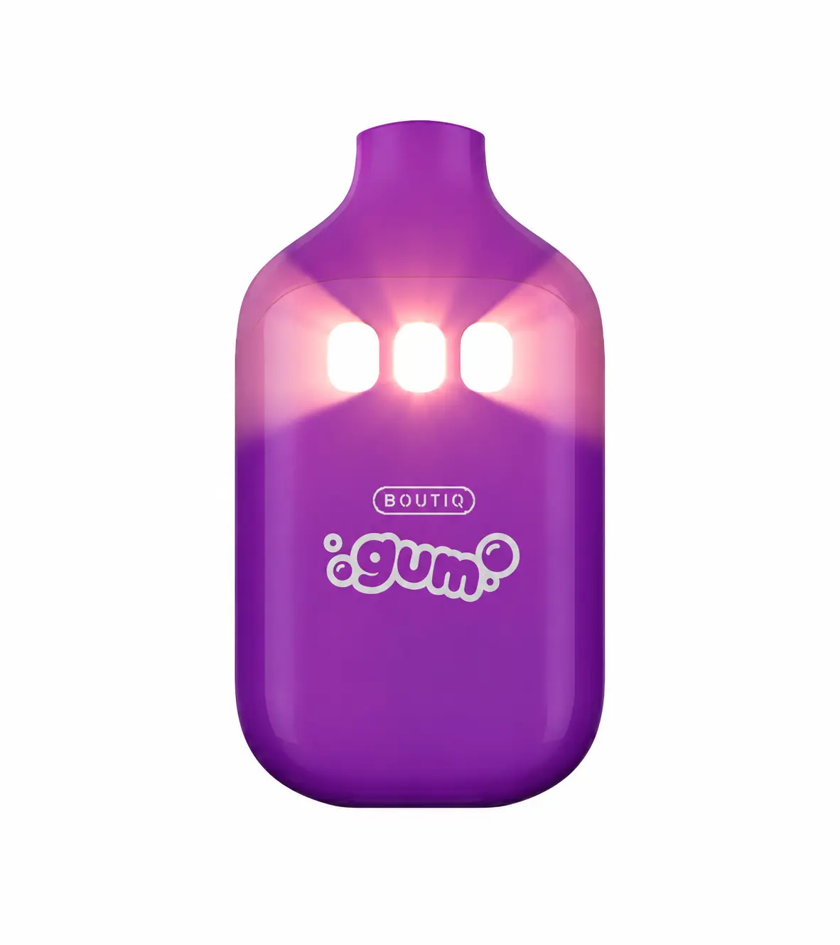 Boutiq Switch GUM Limited Edition triple-chamber disposable vape with soft-touch finish and three-strain technology
